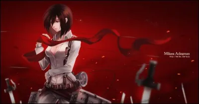 Dans quel rang est la "sur" du héros, Mikasa Ackerman ?