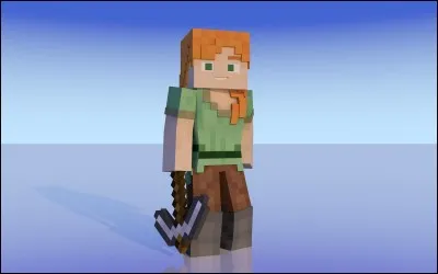 Quel est le second personnage créé dans "Minecraft", sans skin ?