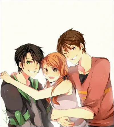 Qui sont les trois enfants représentés ?