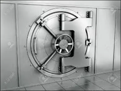 Comment s'appelle la pièce blindée d'une banque ?