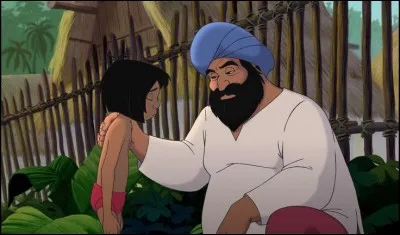 Comment Mowgli appelle cet homme au début du "Livre de la jungle 2" ?