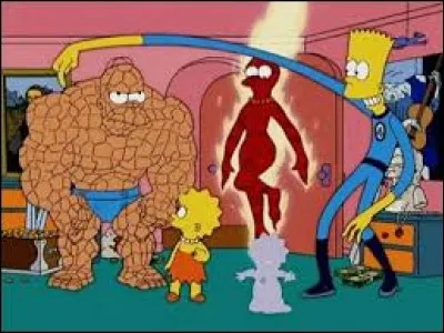 Comment se nomme cette fameuse équipe de super-héros parodiée ici par la famille Simpson ?