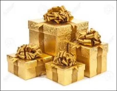 Les cadeaux dorés sont...