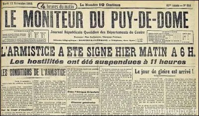 En septembre, grâce à une offensive générale des Alliés a lieu un recul allemand qui a finalement mené à une capitulation de l'Allemagne suivie de l'armistice franco-allemand signé le :