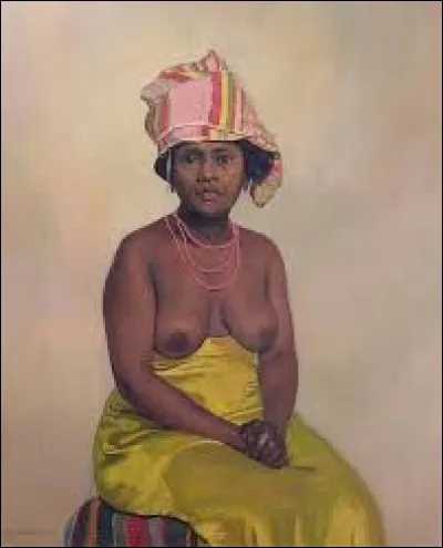 "Portrait d'une femme africaine" est un tableau de ...