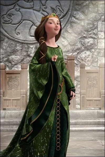 Comment s'appelle la mère de la princesse Mérida, reine d'un Highland d'Ecosse ?