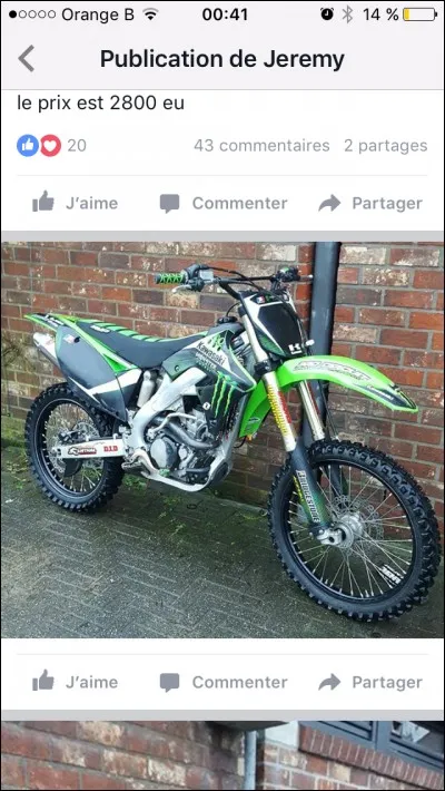 Quelle est la diff&eacute;rence entre une Kawasaki KX 250 et une KXF250 ?