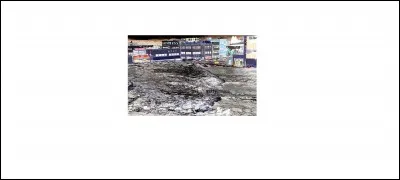 Cette image représente une ville ravagé par...