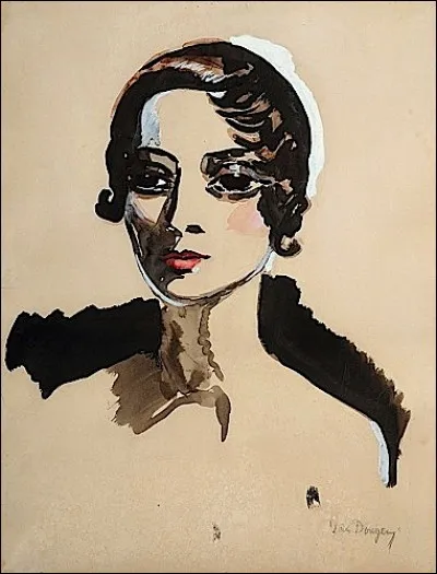 De quelle actrice française Van Dongen a-t-il fait une vingtaine de portraits, dont celui-ci ?