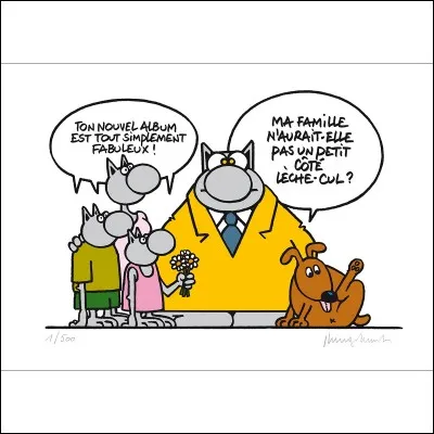 À qui doit-on ce chat de bande dessinée ?