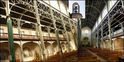 Allons au « 59 rue Vercingétorix » adresse de l'église « Notre-Dame du travail » !
L'Abbé Soulange-Bodin a, semble-t-il, voulu réconcilier le monde du travail et celui du capital ! En plus, elle a été construite à moindres frais. En effet, on récupéra les charpentes métalliques du palais de l'industrie pour la construire.
Cette église a une autre caractéristique moins agréable, quelle est-elle ?