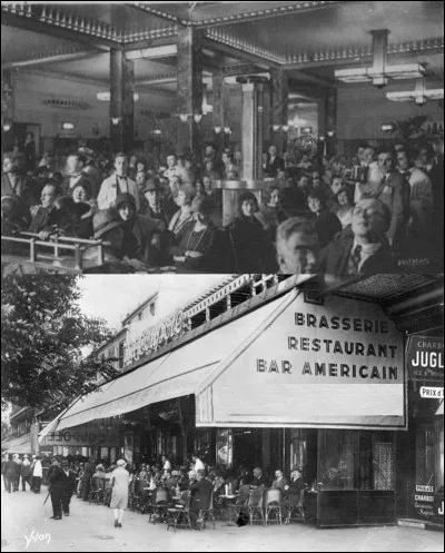 Allons au « 102 Boulevard du Montparnasse » !
Le 21 décembre 1927, il fut consommé 1 500 bouteilles de champagne, 3 000 ufs durs, 2 000 saucisses, 10 000 sandwichs, et 800 gâteaux. La police dut intervenir pour que la fête se termine !
Où sommes-nous ?
Que se passe-t-il ?