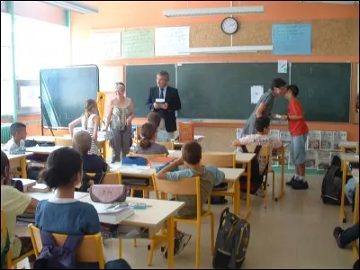 À l'école, tu es...