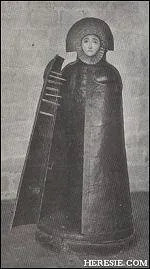 C'tait une statue de fer de grandeur naturelle...