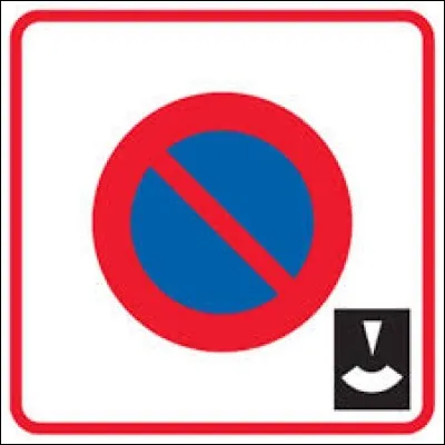 Ce panneau indique un stationnement payant à durée illimitée.