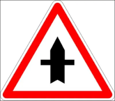 Ce panneau signifie une route à caractère prioritaire.