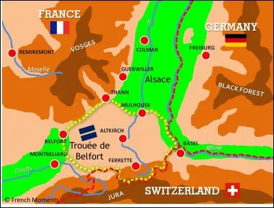 La Trouée de Belfort correspond à/au...