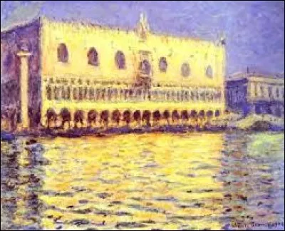 Quelle oeuvre est ici représentée par Claude Monet lors de son séjour en Italie ?
