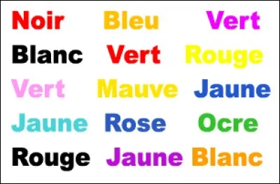 De quelle couleur l'écriture de noir est-elle ?
