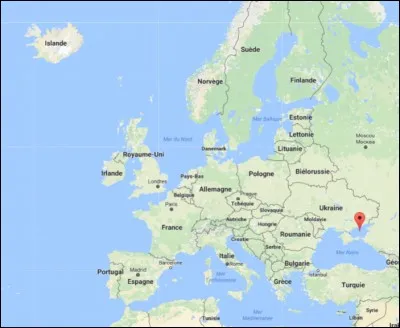 Quelle mer est représentée grâce à ce point rouge ?