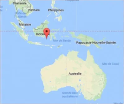 Quelle mer est représentée grâce au point rouge ?