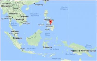 Quelle mer est représentée avec le point rouge ?