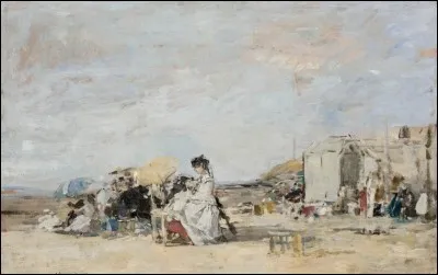 Qui a peint "La plage à Trouville" ?