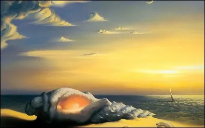 Qui est l'auteur de cette plage surréaliste ?