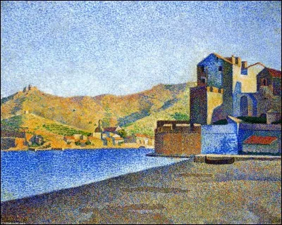 Qui a représenté "La plage à Collioure" ?