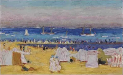Cette toile s'intitule "La plage", qui l'a signée ?