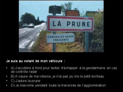 Quelle est votre réponse ?