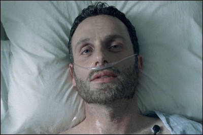 Que découvre Rick quand il sort de l'hôpital ?