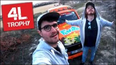 Avec quel autre youtubeur a-t-il participé au "4L Trophy" en 2017 ?