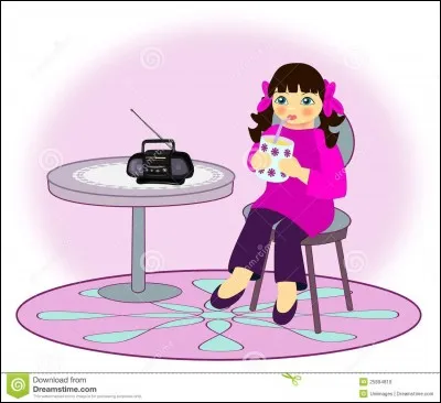 Chut ! J'écoute la radio !