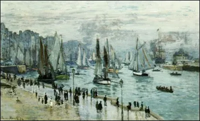 Qui a peint "Bateaux quittant le port, Le Havre" ?
