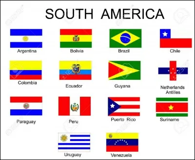 Géographie - Lequel de ces pays se trouve entre La Colombie et le Pérou ?