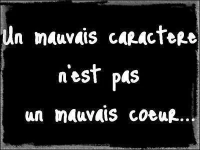 De caractère, tu es plutôt...