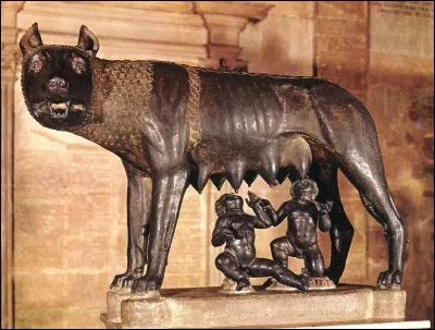 Connais-tu ces deux enfants nourris par une louve ?