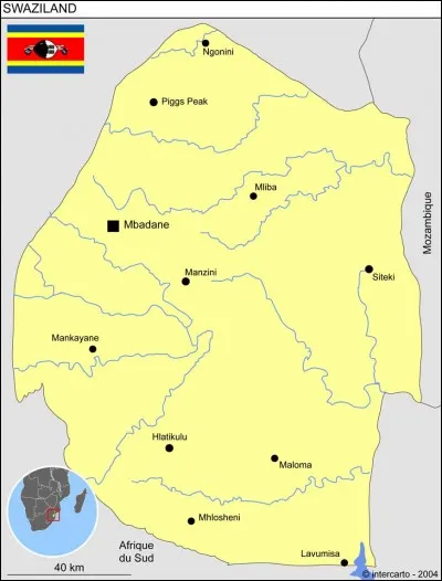 Quelle est la superficie du Swaziland ?