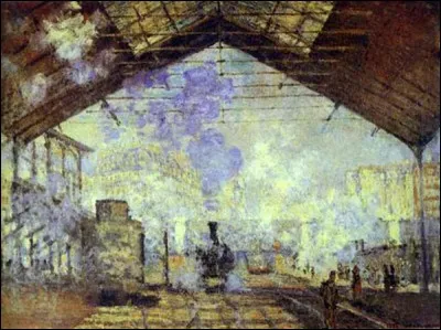 Qui a peint "Gare Saint-Lazare" ?