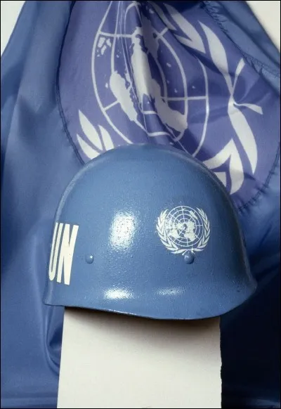 Couleur de la paix, le bleu est aussi celle du casque des soldats de la paix de l'ONU depuis...