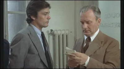 Dans quel film Michel Bouquet joue-t-il le rôle d'un flic harcelant Alain Delon ?