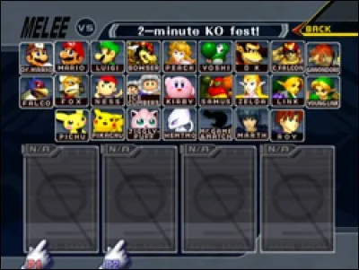 Quel est, selon la tier list, le pire personnage de Super Smash Bros. Melee ?