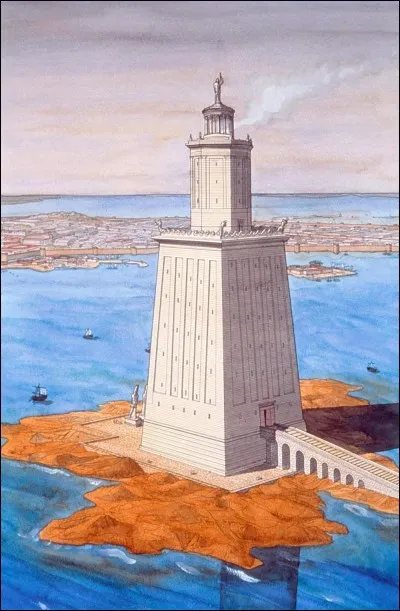 À quelle date le phare d'Alexandrie a-t-il été construit ?