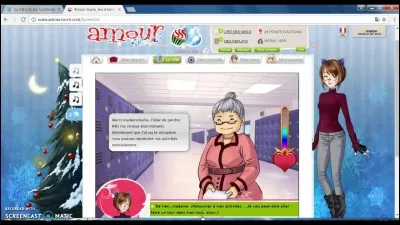 Bon je ne sais pas si j'ai oubli2 des filles mais bon on passe au personnel du lycée avec cette dame qui possède un chien maudit, qui est-elle ?