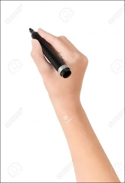 C'est un marqueur ineffa_able noir.