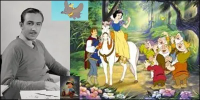 Lettre « D » comme « Dessin animé » !
Tout le monde connaît Walt Disney, celui qui a créé « Mickey mouse ». Avant 1937, il n'a créé que des courts métrages. C'est en 1937 qu'il sort son premier long-métrage.
Connaissez-vous le titre de ce premier film ?