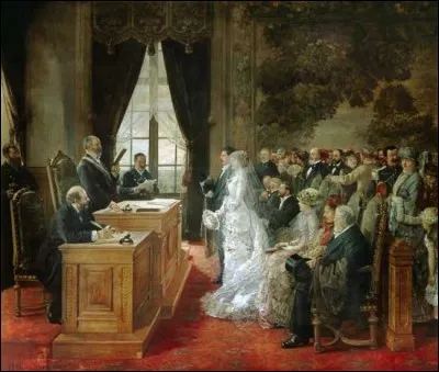 Quel peintre connu pour avoir réalisé "Rolla", a représenté "Le mariage des Mathurins" ?