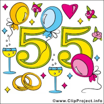 Christiane et Laurent vous invitent à leurs 55 ans de mariage. Ils vont fêter leurs noces ...