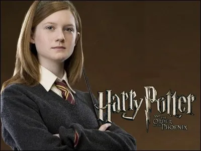 Comment se nomme la fille des Weasley ?